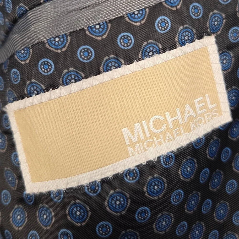 Michael Kors Sport Coat Mens 42R Charcoal Gray 100% Camel Hair Blazer Two Button